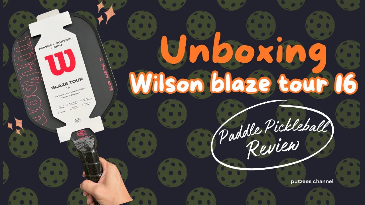 MY FIRST PICKLE BALL PADDLE - Unboxing and Review WILSON BLAZE
