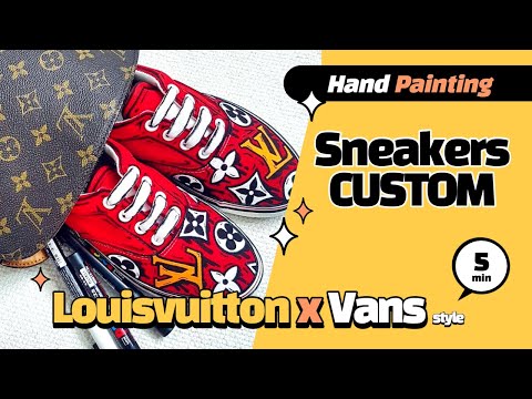 Louisvuitton x Vans style Sneakers Custom