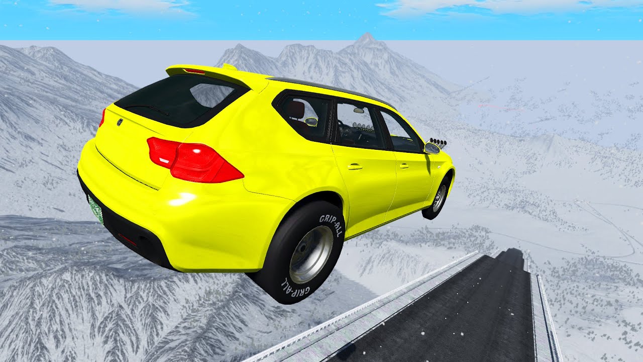 High Speed Jumping And Car Crashes - Beamng Drive | TrainWorld - YouTube