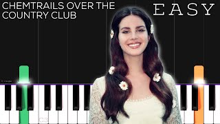 Lana Del Rey - Chemtrails Over The Country Club | EASY Piano Tutorial Resimi