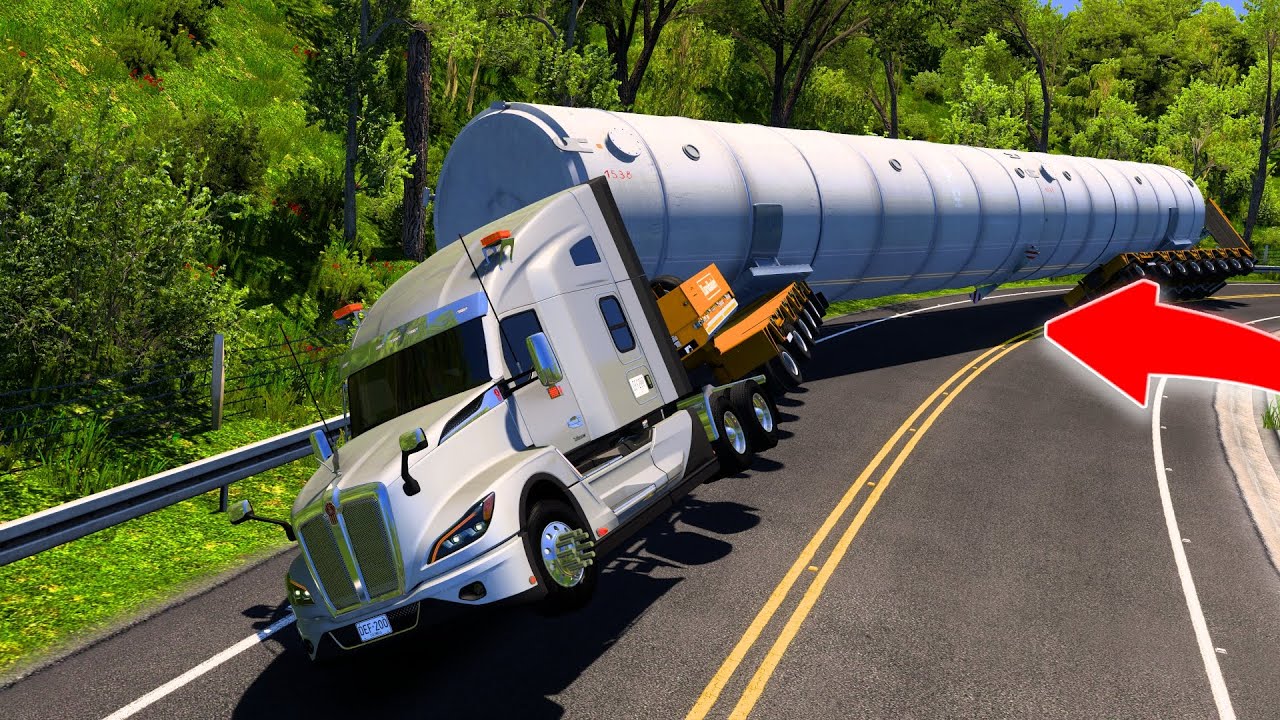 ¡LlEvO CArga de 90 TONELAdas pOr CURvAs PEliGRosas y ESTReChaS!   |  American Truck Simulator