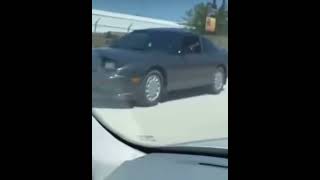 That’s some skillful driving. The headlight wink is spot on.