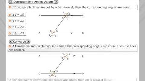 Parallel Lines and Transversals
