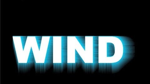 WIND TEXT EFFECT PHOTOSHOP CC 2014