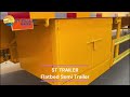 4 axle 40ft 70ton 80ton flatbed platform semi trailer container trailer truck with container locks