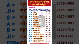 मगल शसक एव उनक शसन कल