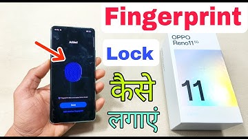 oppo reno 11 5g fingerprint lock settings | how to set fingerprint lock in oppo reno 11 5g |