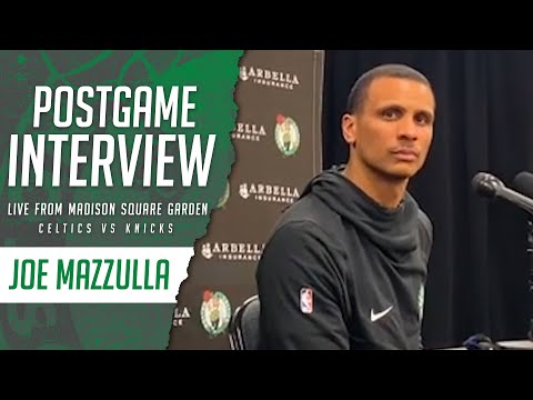 Joe Mazzulla Jabs at Refs Following Celtics Loss to Knicks | Celtics Postgame Interview