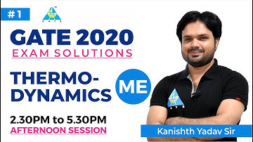 1 | GATE 2020 | Mechanical | Afternoon Question | Thermodynamics