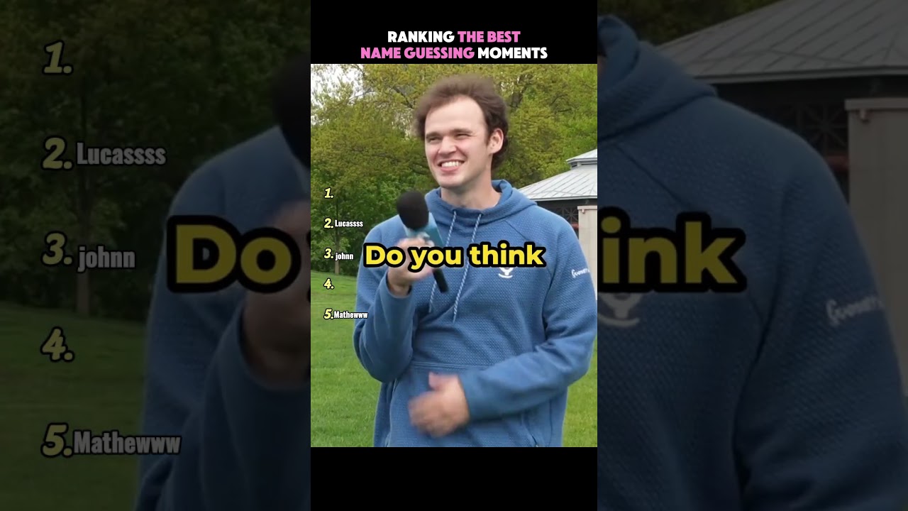 Ranking the best name guessing moments