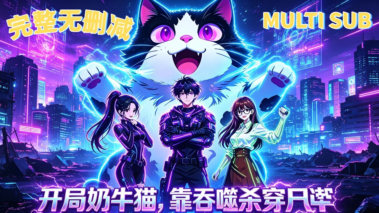 ✨全集无删减【开局奶牛猫 靠吞噬杀穿尸潮】| 普通奶牛猫觉醒吞噬神技,一路进化成末世最强凶兽 #开局奶牛猫靠吞噬杀穿尸潮 #一口气看完漫剧
