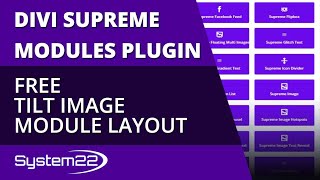 Divi Supreme Modules Free Tilt Image Module Layout 👍