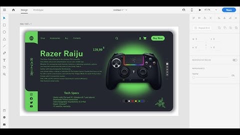Ui/Ux web design speed art #5