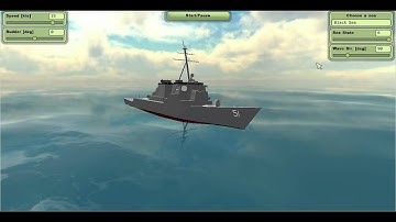 Ship Motion and Wave Simulation (SHORT CRESTED)