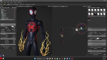 Spiderman Miles Morales Sculpting in Zbrush part -6- pose and lightning refine