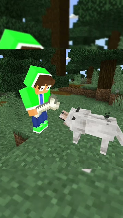 Minecraft: Taming a dog be like🐕😆 - OpenZane