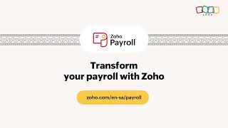 Zoho Payroll is now live in Saudi Arabia! 🇸🇦