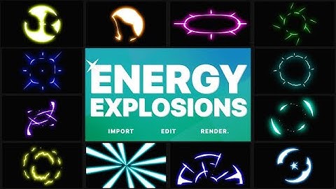 Energy Explosions Motion Graphics Templates