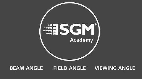 Lighting for beginners: Beam angle, Field angle and Viewing angle