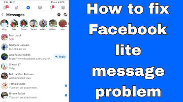 How to fix Facebook lite message problem 2025 | message not showing | message loading problem