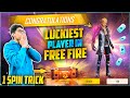 1 Spin Trick🤫Luckiest Player in Free Fire💎🔥New Beast-Arm Mutant Diamond Royal !!