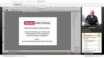 "Categories" | Adobe Photoshop CS6 with Educator.com