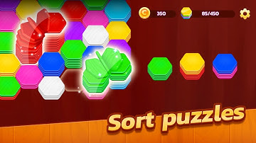 Hexa Stack: Color Sort Puzzle Game Android Gameplay
