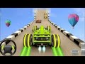 GT 1 Car stunt mega ramp Game Play #rampcar #games