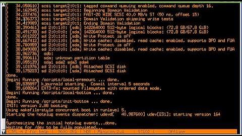 Debian booting on a sun Netra T1 105 server