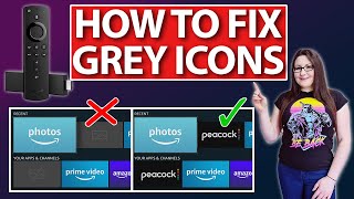 HOW TO FIX GREY ICONS ON YOUR FIRESTICK | CHANGE YOUR HOME SCREEN!
