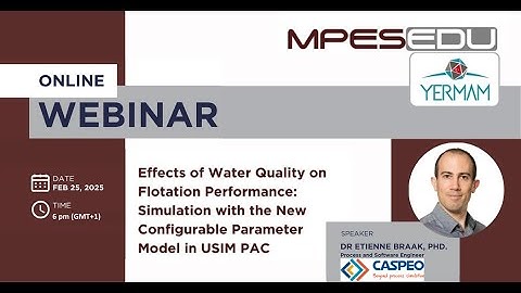 Webinar: Simulating water quality