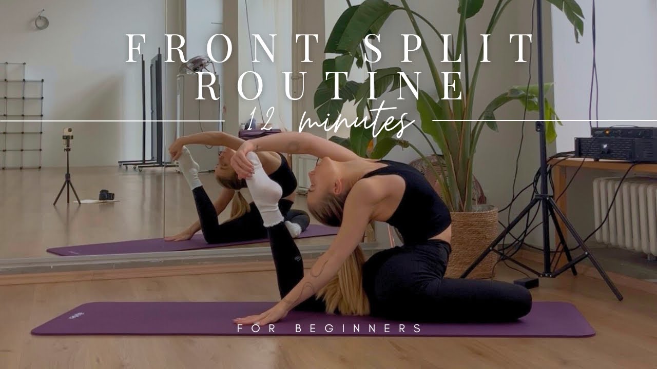 12 Min Front Splits Routine with Timer | Flexibility Training for All ...