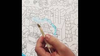 Giant coloring poster