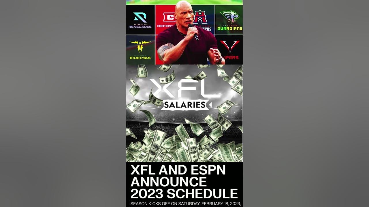 XFL salary for players in 2023 YouTube