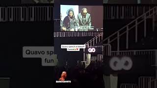 Quavo Gives A Heartfelt Speech At Takeoff Memorial ๐๐ฝ๐๏ธโฅ๏ธ #shorts ๏ฟผ