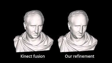 Exploiting Shading Cues in Kinect IR Images for Geometry Refinement