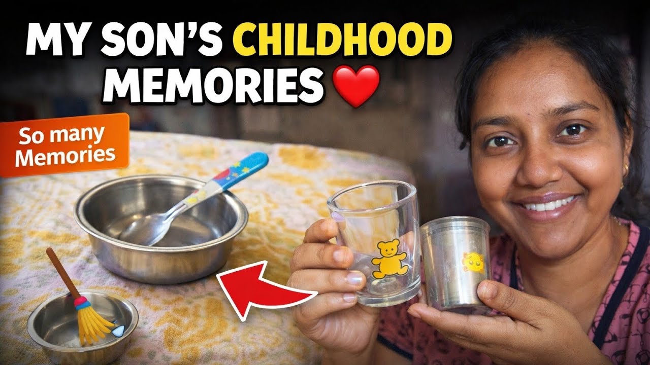 ವಾರಾಂತ್ಯ ಕ್ಲೀನಿಂಗ್ ಮಾಡ್ತಾ ಸಿಕ್ಕವು ಮಗನ ಬಾಲ್ಯದ ನೆನಪುಗಳು.,☝️🥺