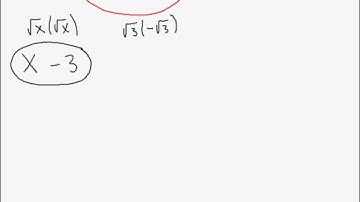 special products  with square roots - conjugates and squares.wmv
