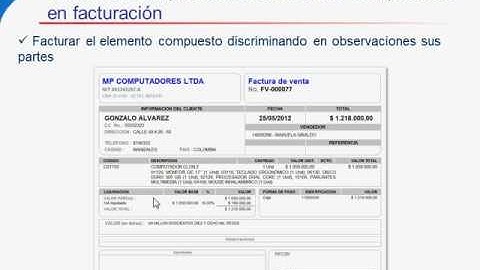 Software contable ContaPyme - Formato de impresión de elementos compuestos en facturación