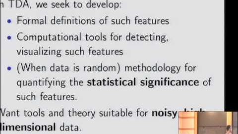Topological Data Analysis and Persistent Homology -