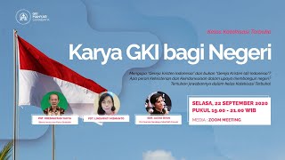 Kelas Katekisasi Terbuka GKI Manyar - Karya GKI Bagi Negeri