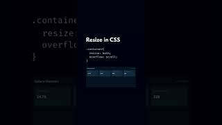  Resize like a boss with just one line of CSS!From boring boxes to draggable divs .