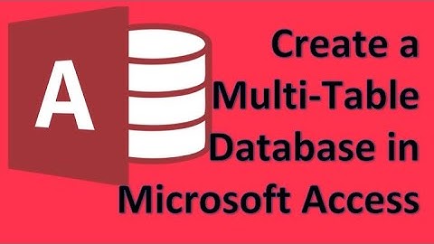 Microsoft Access - 02 Create a simple store invoice system tutorial create tables