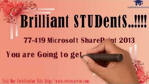 #Microsoft #77-419 Practice Test Questions | 77-419 VCE Exam #Microsoft-SharePoint-2013