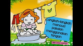 Langkah-langkah mencuci pakaian menggunakan tangan