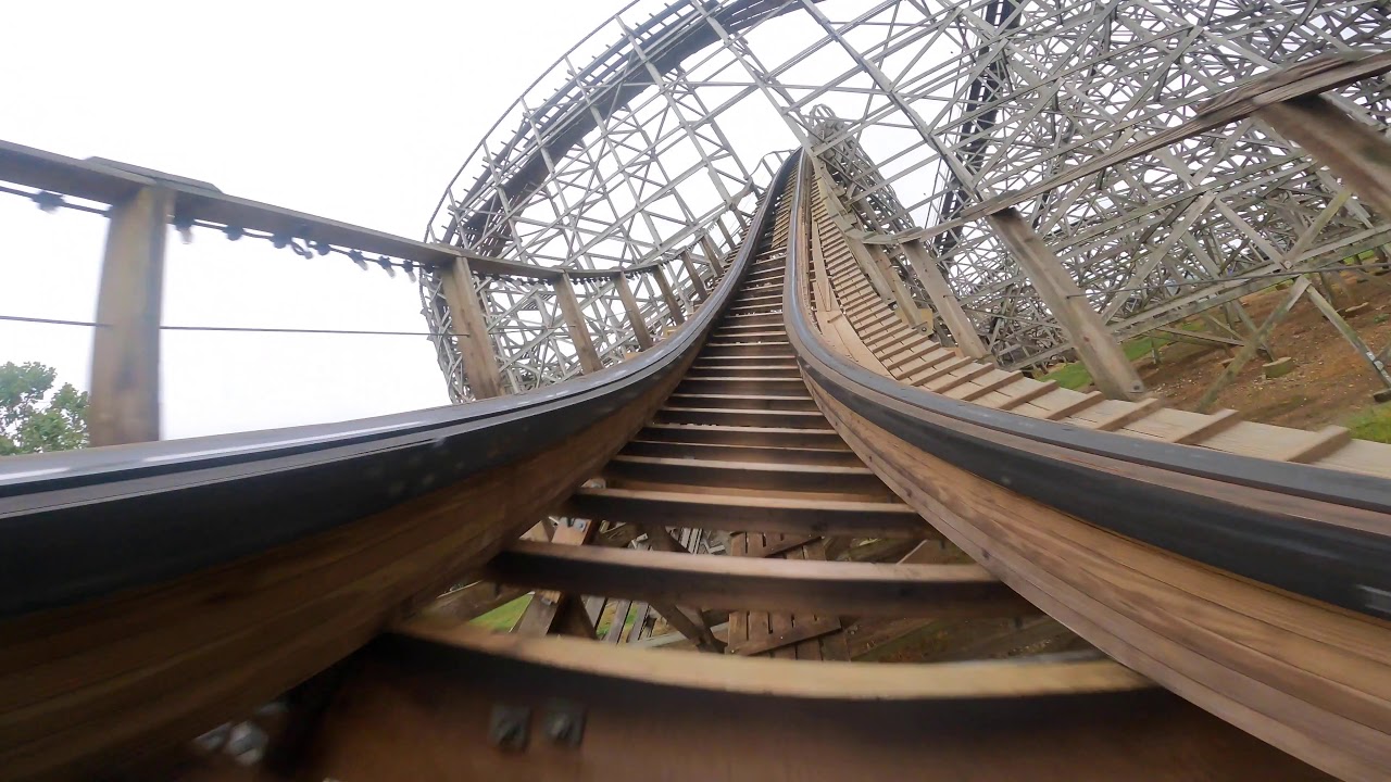 Wildcat Wooden Roller Coaster POV at Hersheypark Hershey Pennsylvania