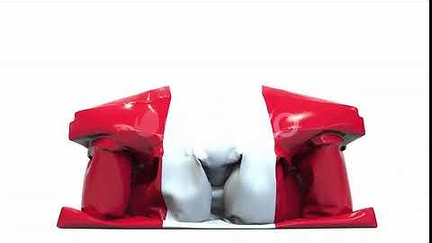 Deflating Inflatable Bank Building with Flag of Peru | Motion Graphics - Envato elements