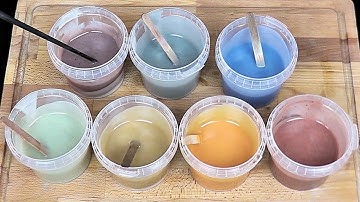 Using all natural plant based colourants and clays to try and create a rainbow cold process soap
