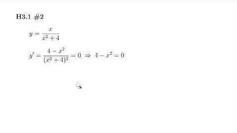 Example: How to Find Critical Numbers of a Rational Function - M109 H3.1 #2 (F19)