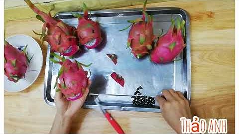 Cách làm con cá từ quả Thanh long cực dễ.